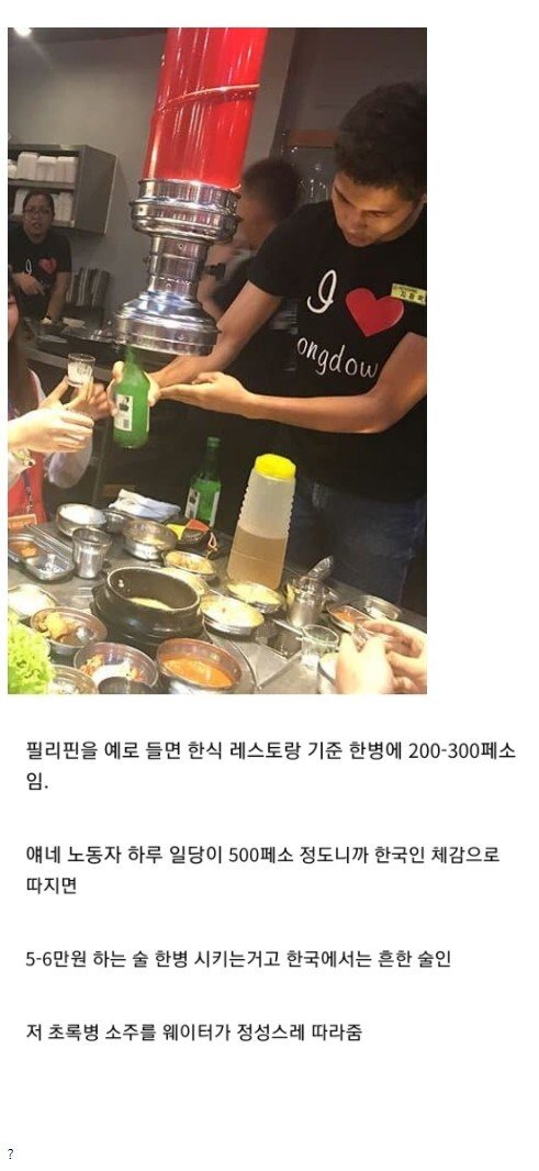 의문의 고급술이 되어버린 한국 소주.jpg