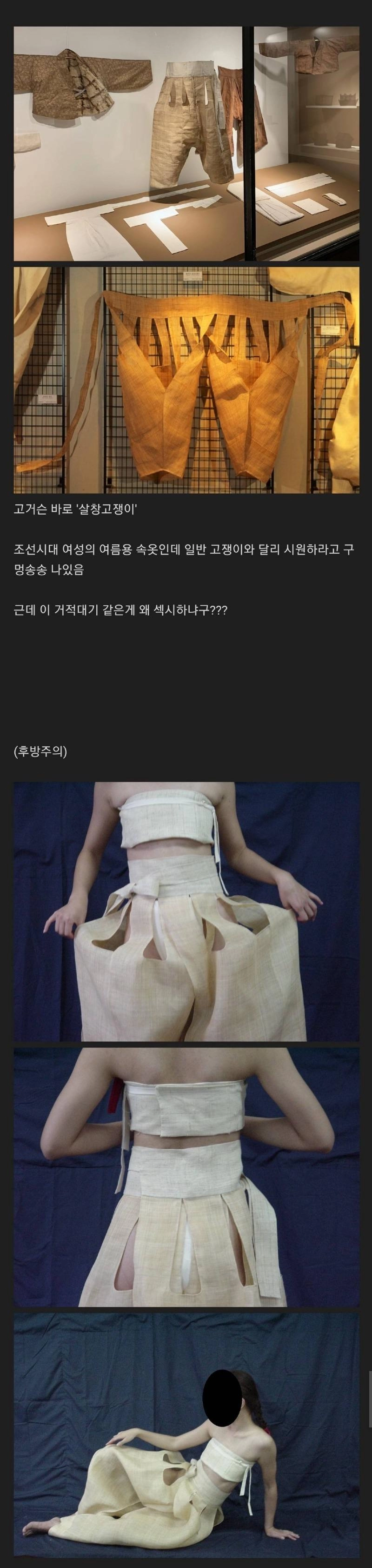 조선시대 여성들의 여름 속옷패션 모습